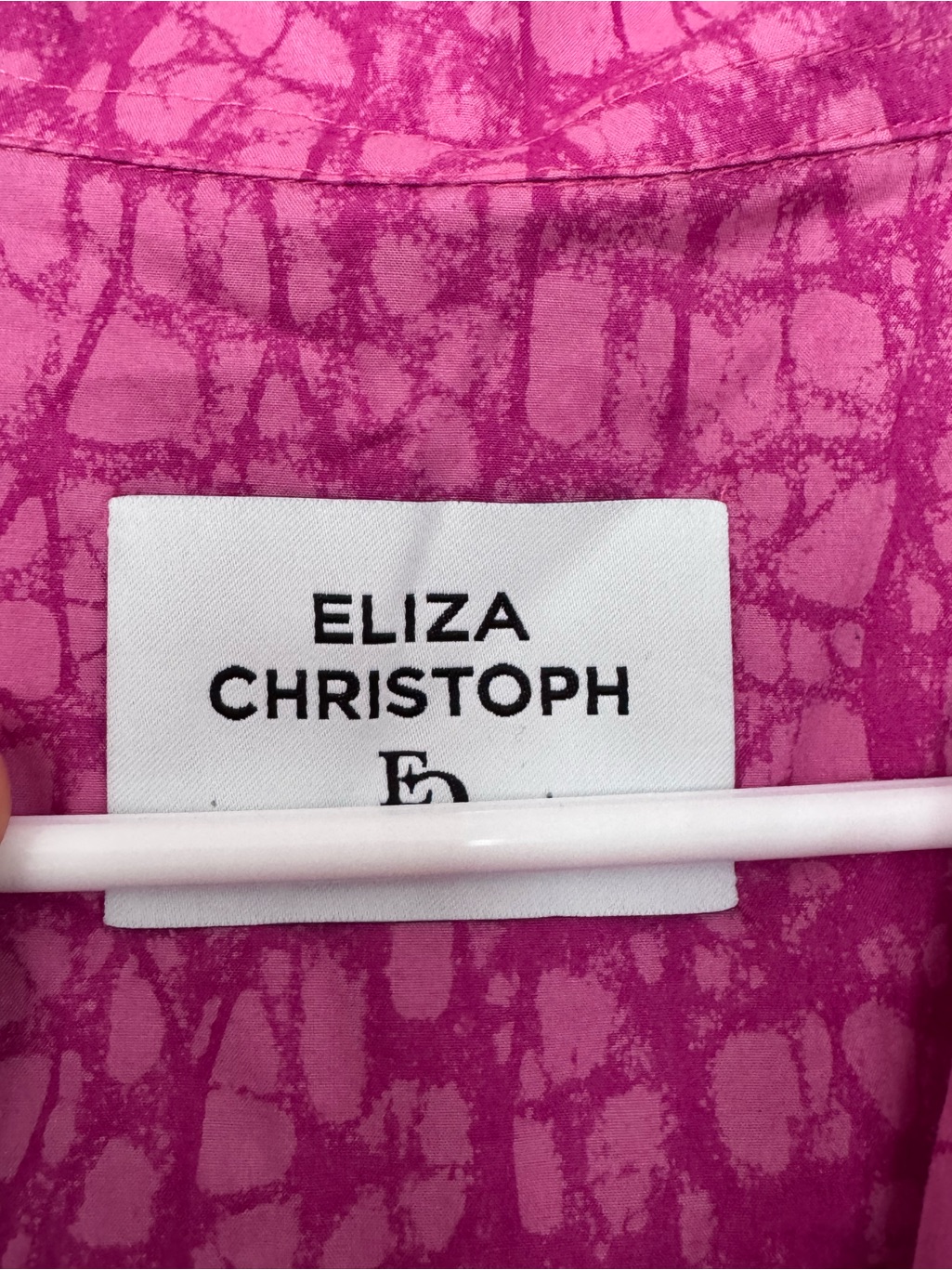 Eliza Christoph Shiro Kitenge Cotton Poplin Shirtdress In Pink — image 4 of 8
